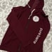 Burgundy zip up hoodie