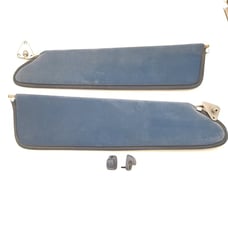Dodge Ram 1500 Van 1979-1997 B150 B250 B350 Conversion Sun Visors w/ Clips Blue