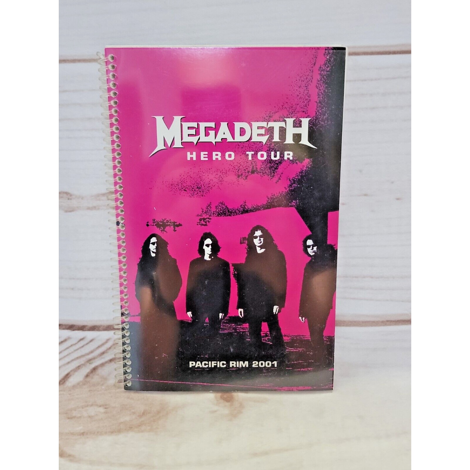 Megadeth Hero Tour Concert Tour Itinerary Book Pacific Rim July/August 2001 Band