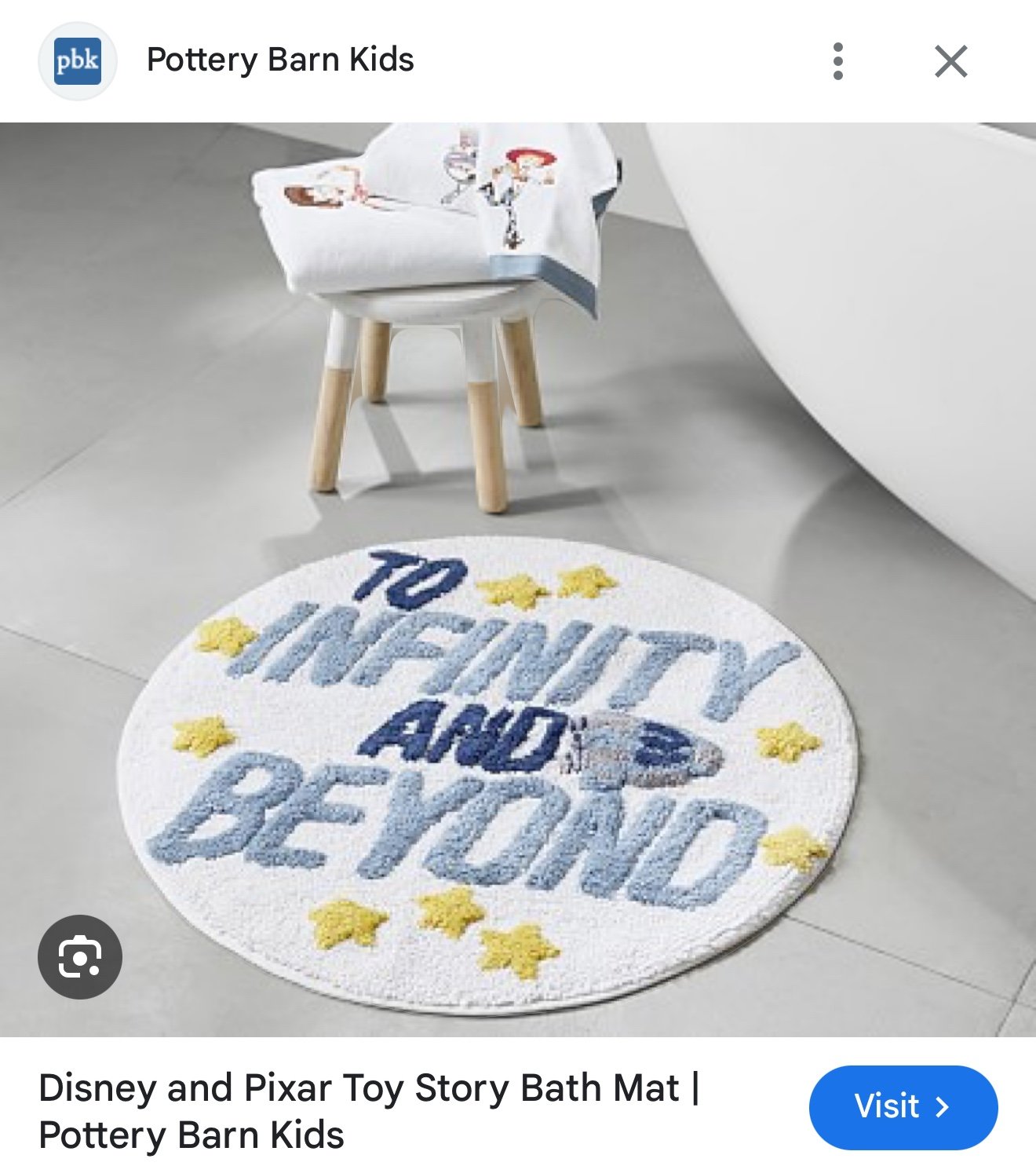 NWT Pottery Barn Toy Story Mat