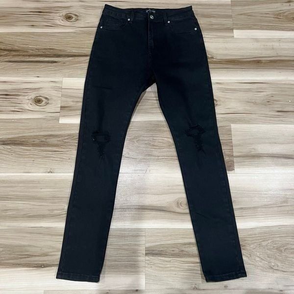 White Fox Boutique Black Distressed High Rise Skinny Jeans Women’s Medium
