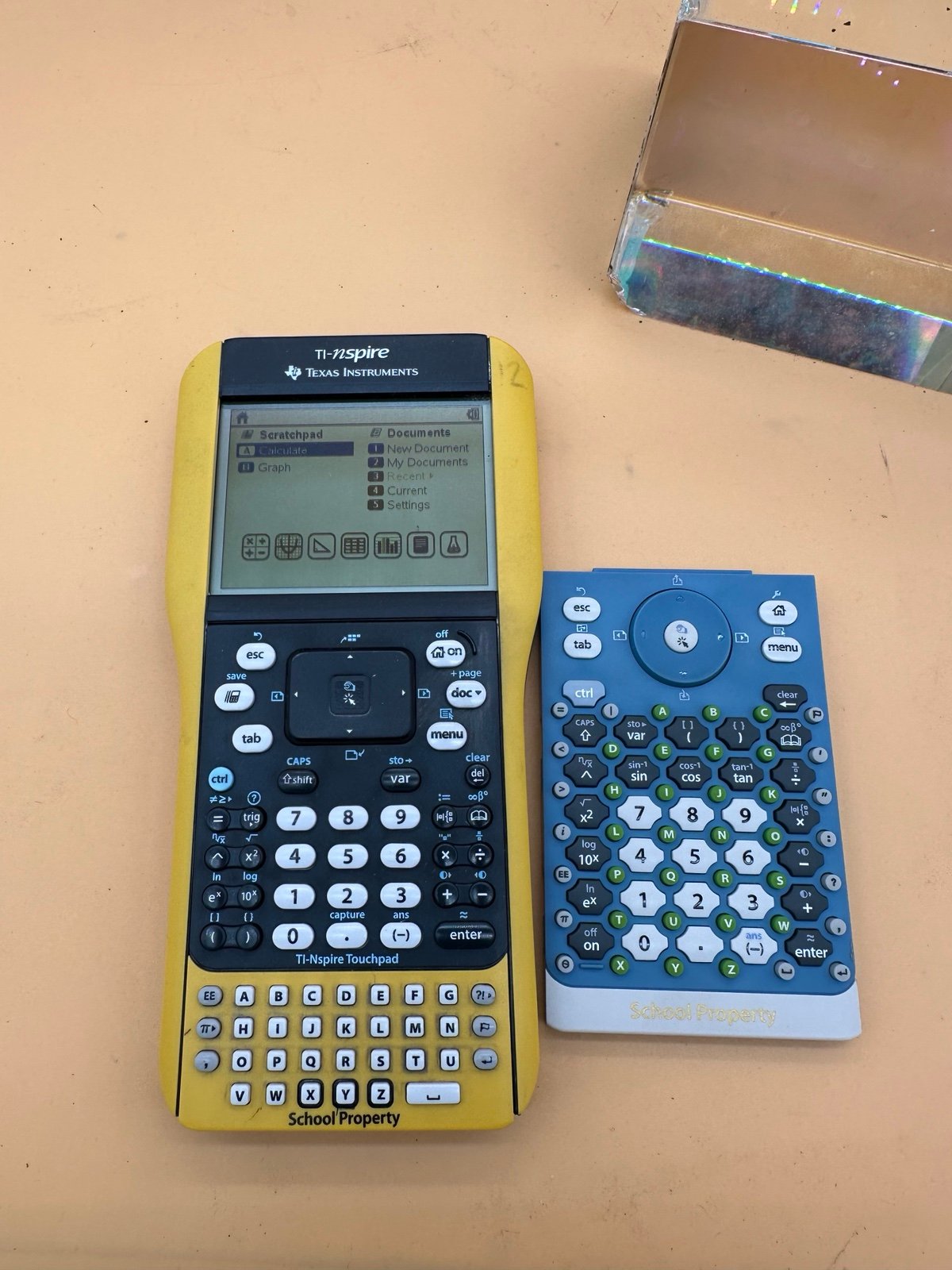 *READ* TI-Nspire Graphic Calculator Texas Instruments Graphing *Tested*Extra key