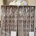 8-NIB FINIAL STYLE ACRYLIC AND SPARKLY BEADED ICICLES ORNAMENTS