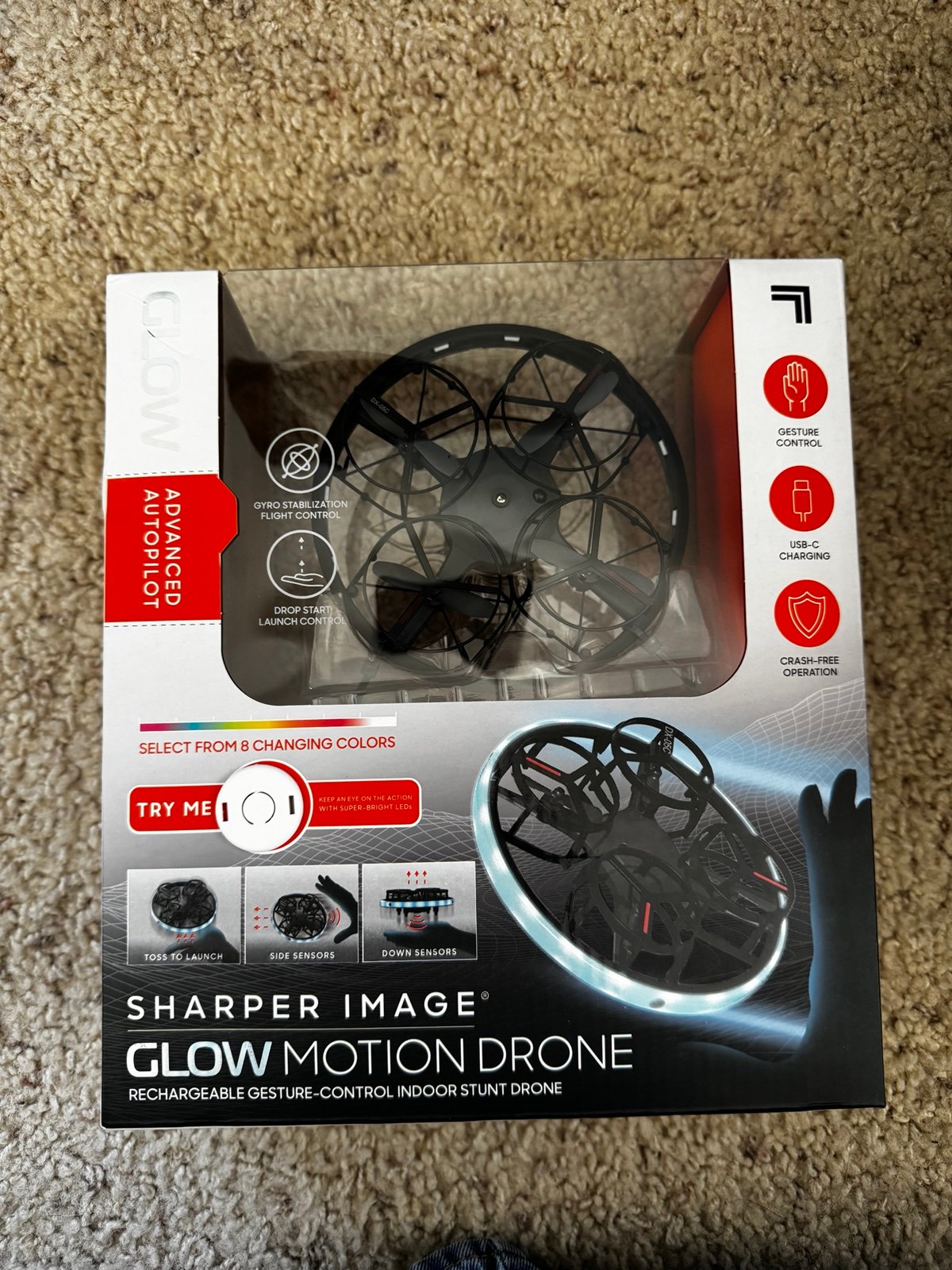 Sharper Image Glow Motion Drone