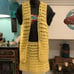 VINTAGE HIPPIE HANDMADE CROCHET MINISKIRT & VEST SET 60's 70's FESTIVAL BOHO