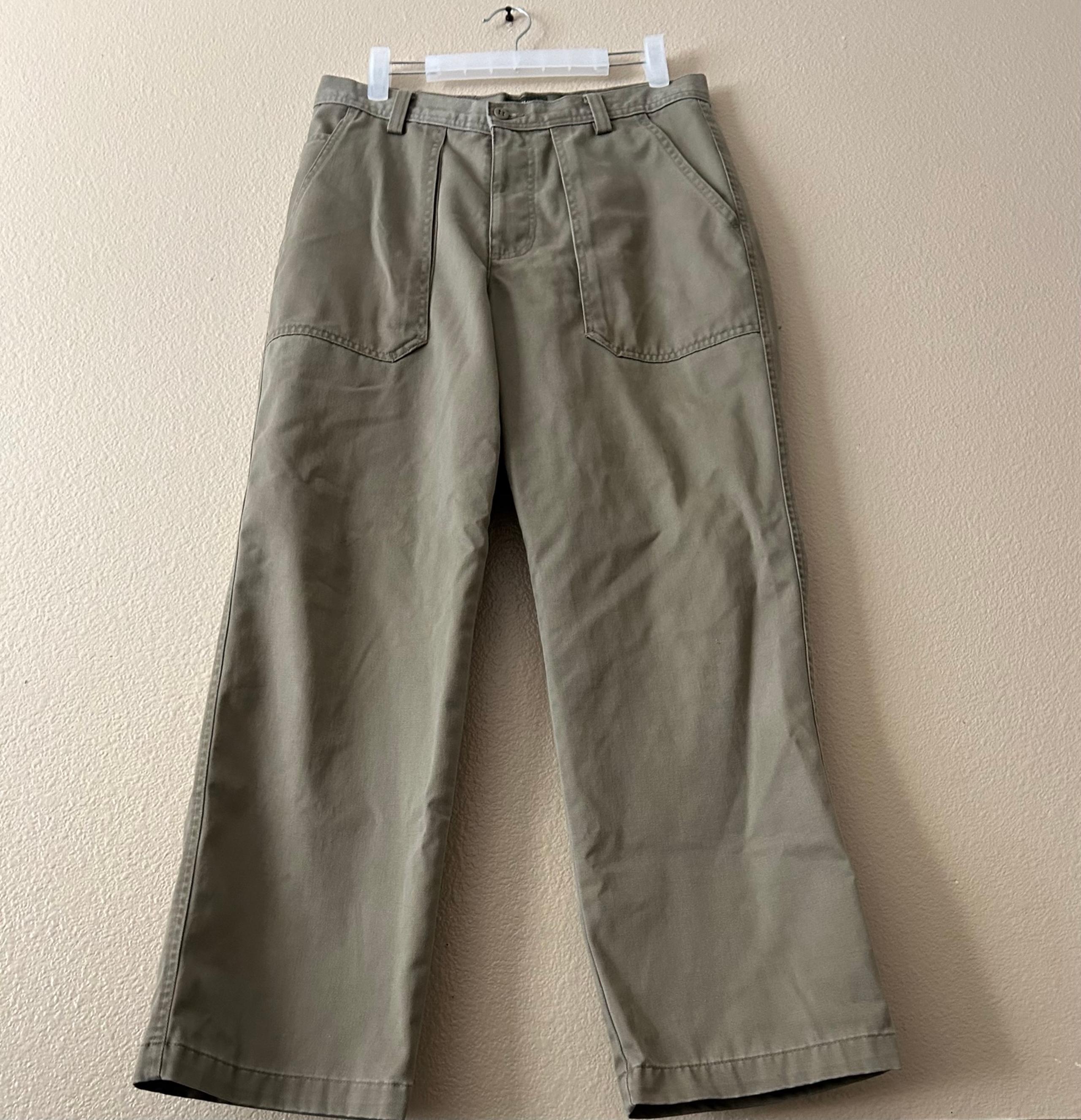 Rare VTG Dockers Khaki Chino Pants Men 32 X 30 Loose Fit Vintage Hard To Find