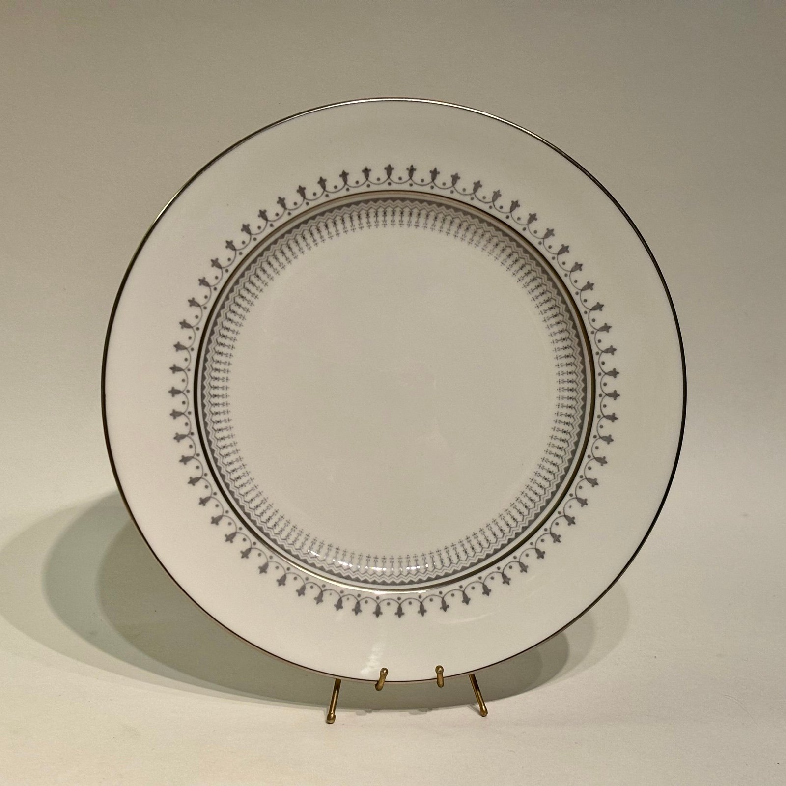 Spode Fairfax Platinum Trim Bone China Salad Plate Made in England 7 7/8