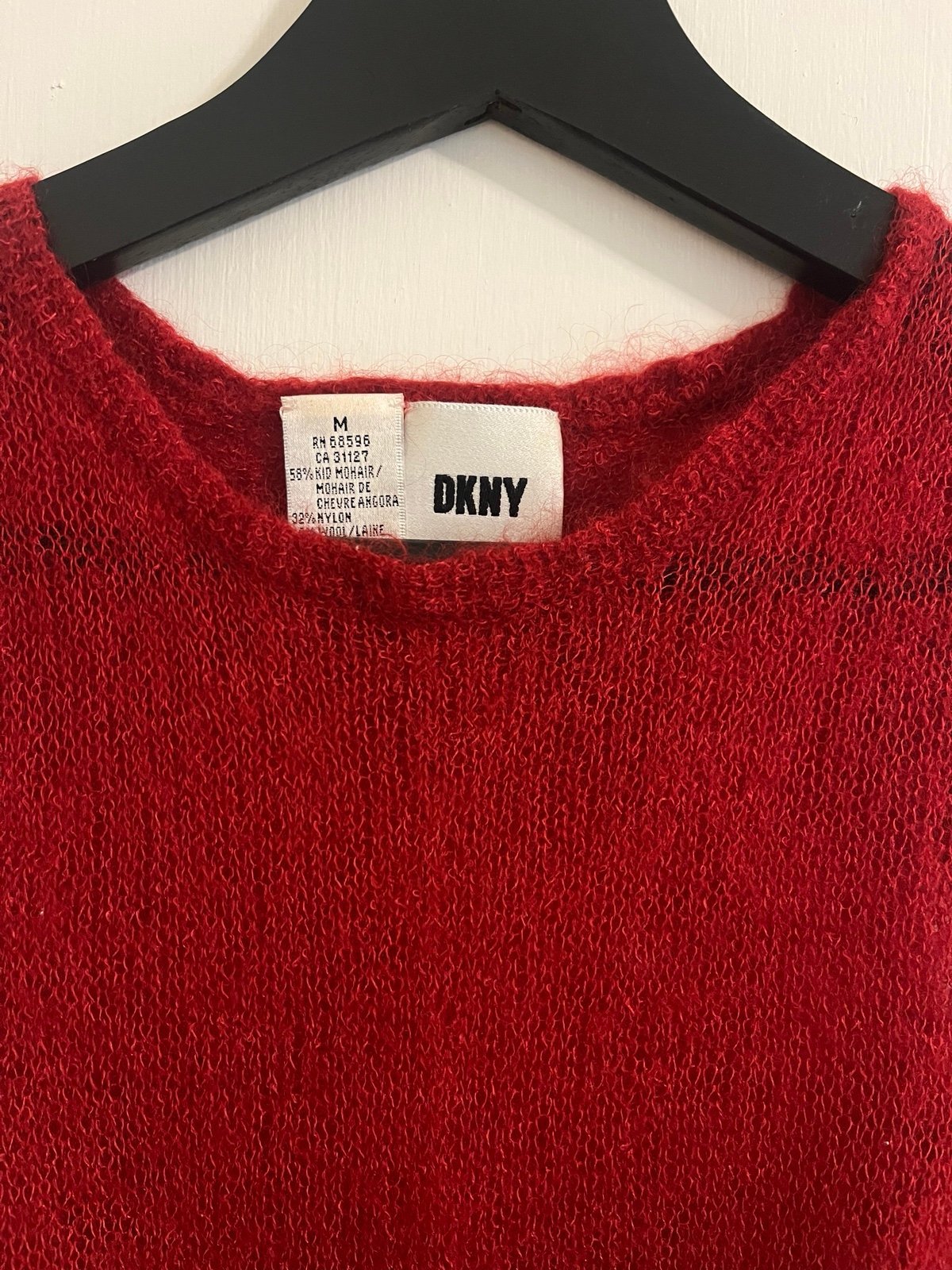 vintage dkny ombré mohair top