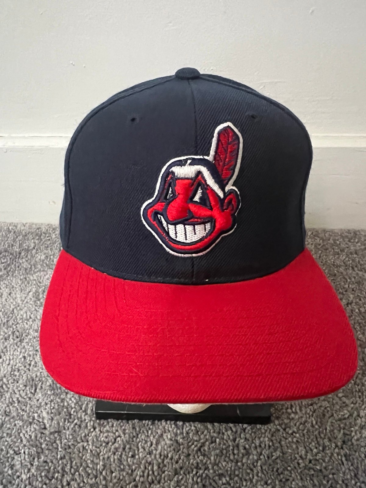 Vintage Drew Pearson Cleveland Indians Hat Commemorative Jacobs Field Ed. 7 3/8