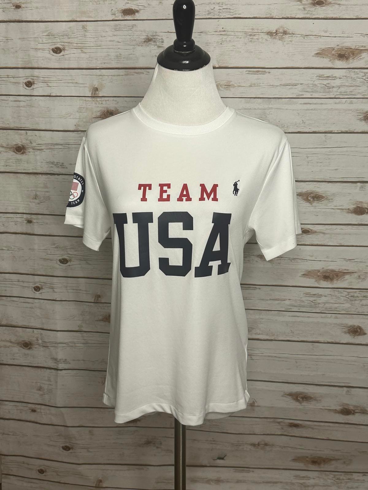 Polo Ralph Lauren Olympics Team USA white t-shirt Size Medium (10-12)