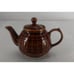 Porcelit Small Brown Pottery Tea Pot Vintage Made in Poland 4 Cup