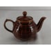 Porcelit Small Brown Pottery Tea Pot Vintage Made in Poland 4 Cup