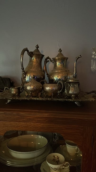Silver plated tea set