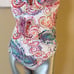 LRL | Paisley Printed Ruffle Surplice Underwire One-Piece Swimsuit 12