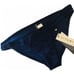 NEW VITAMIN A Navy Blue Textured Geometric Cutout Strappy Bikini Bottom 10 L