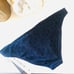 NEW VITAMIN A Navy Blue Textured Geometric Cutout Strappy Bikini Bottom 10 L