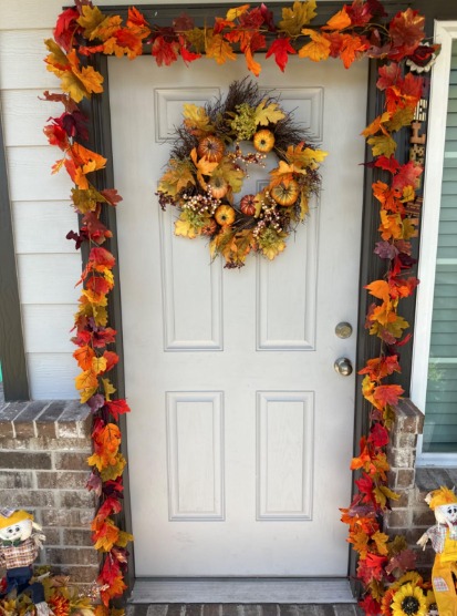 3PCS Fall Garland 5.6FT Artificial Maple Leaf Autumn Garland Thanksgiving