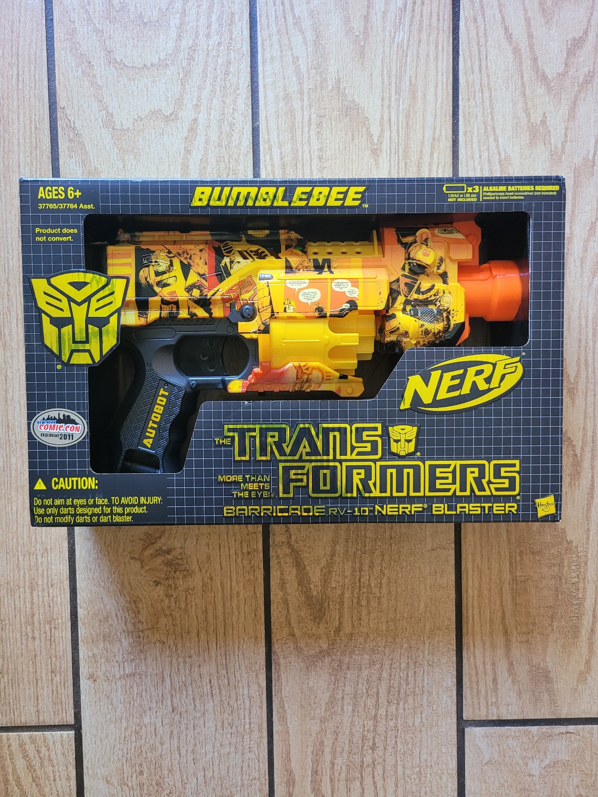 Super rare nerf transformers bumblebee barricade
