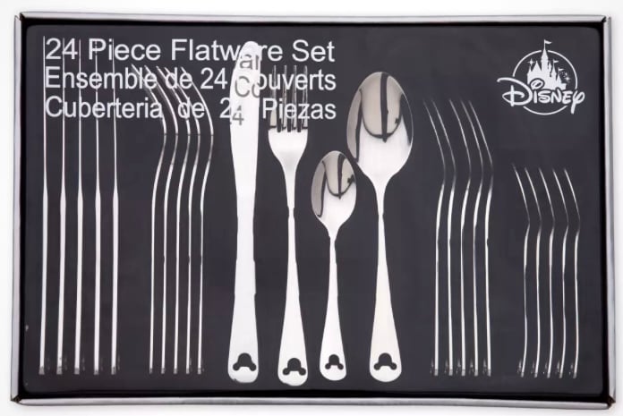 NIB Disney Mickey Mouse Icon Flatware Set Unique!!!!