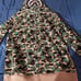 A Bathing Ape Bape Camo Shark Full Zip Hoodie Army Green Jacket SzM New with Bag