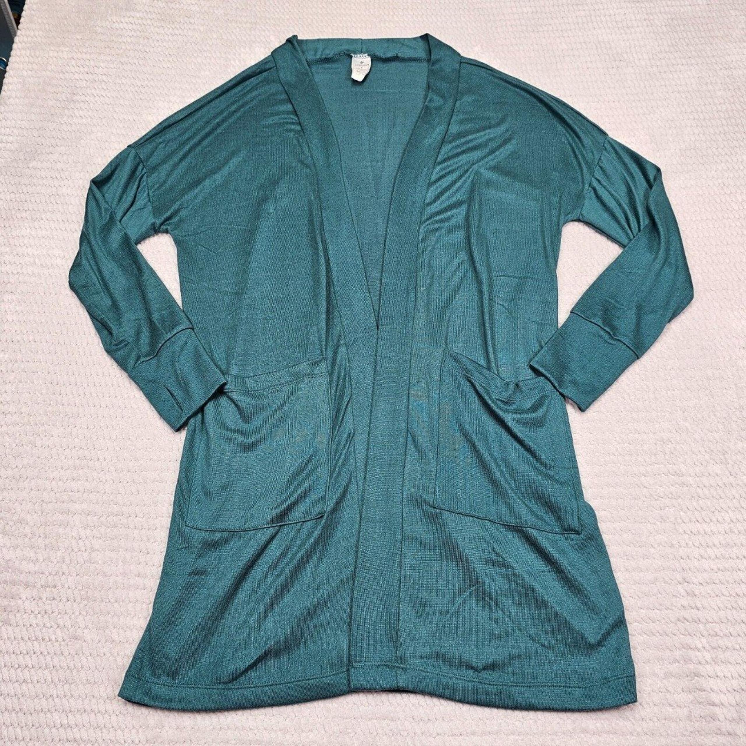 Women's Member Mark Green Super Soft Long Cardigan Size Large