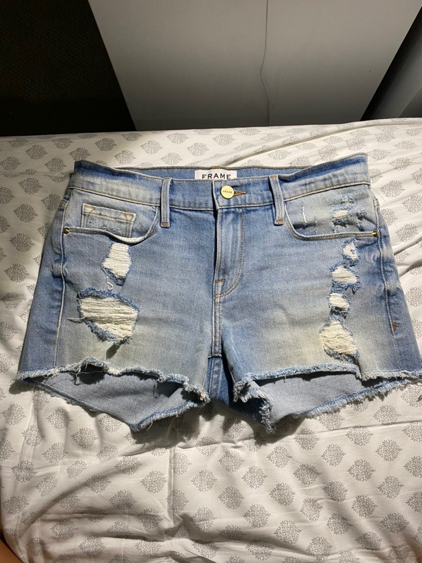 Frame denim shorts size 25