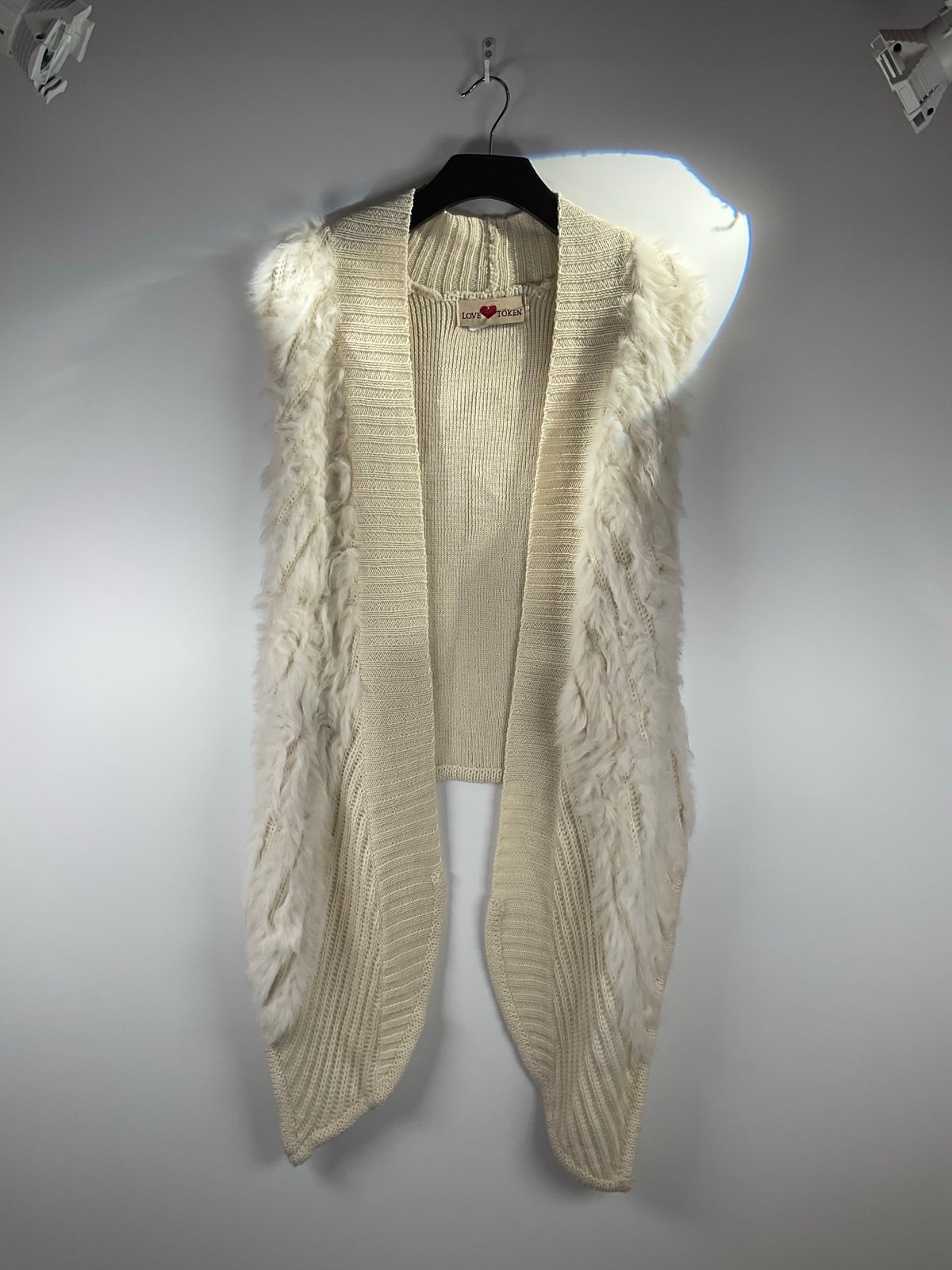 100% Rabbit Fur knitted Cardigan SMALL
