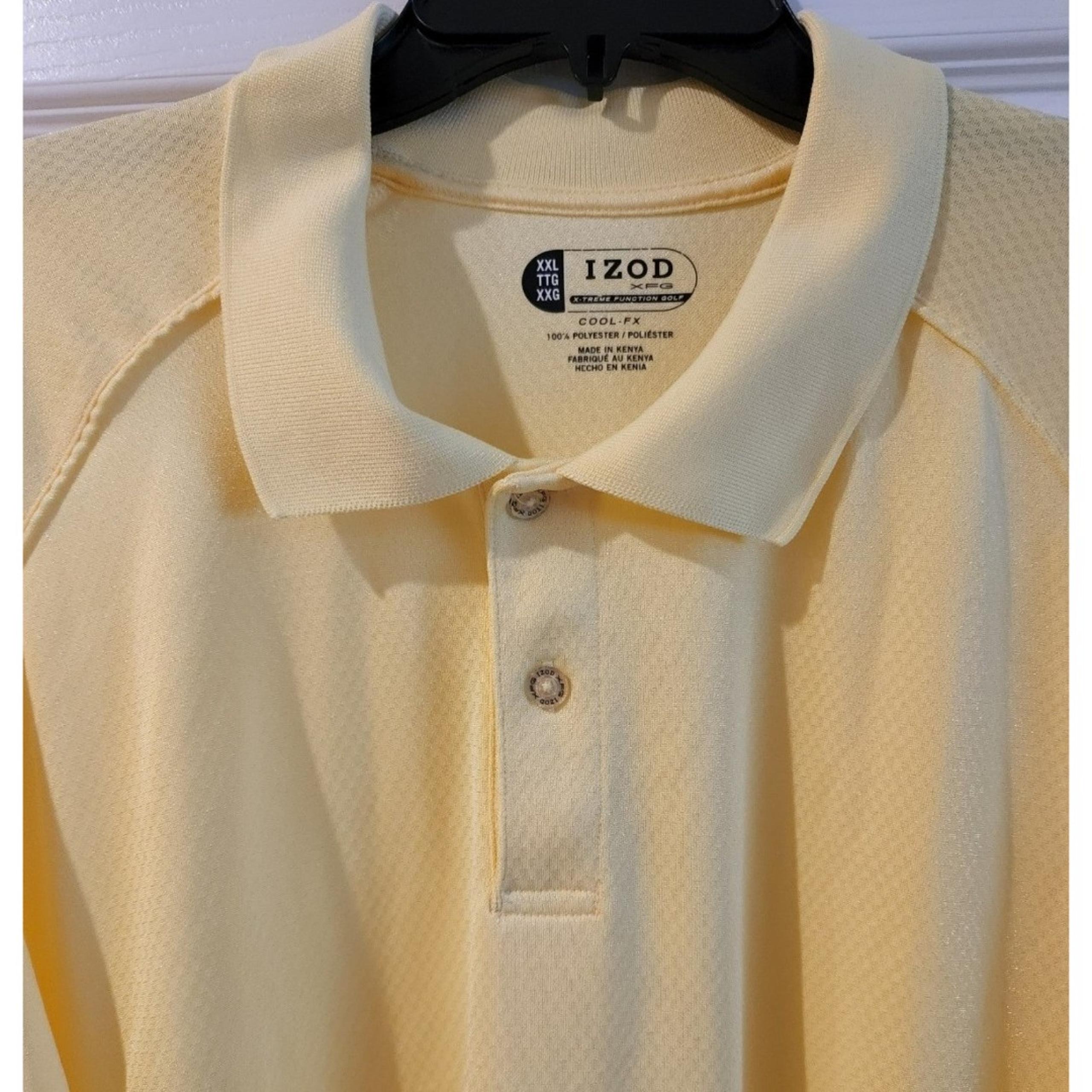 IZOD Men's XXXL Yellow Golf Polo shirt New Condition