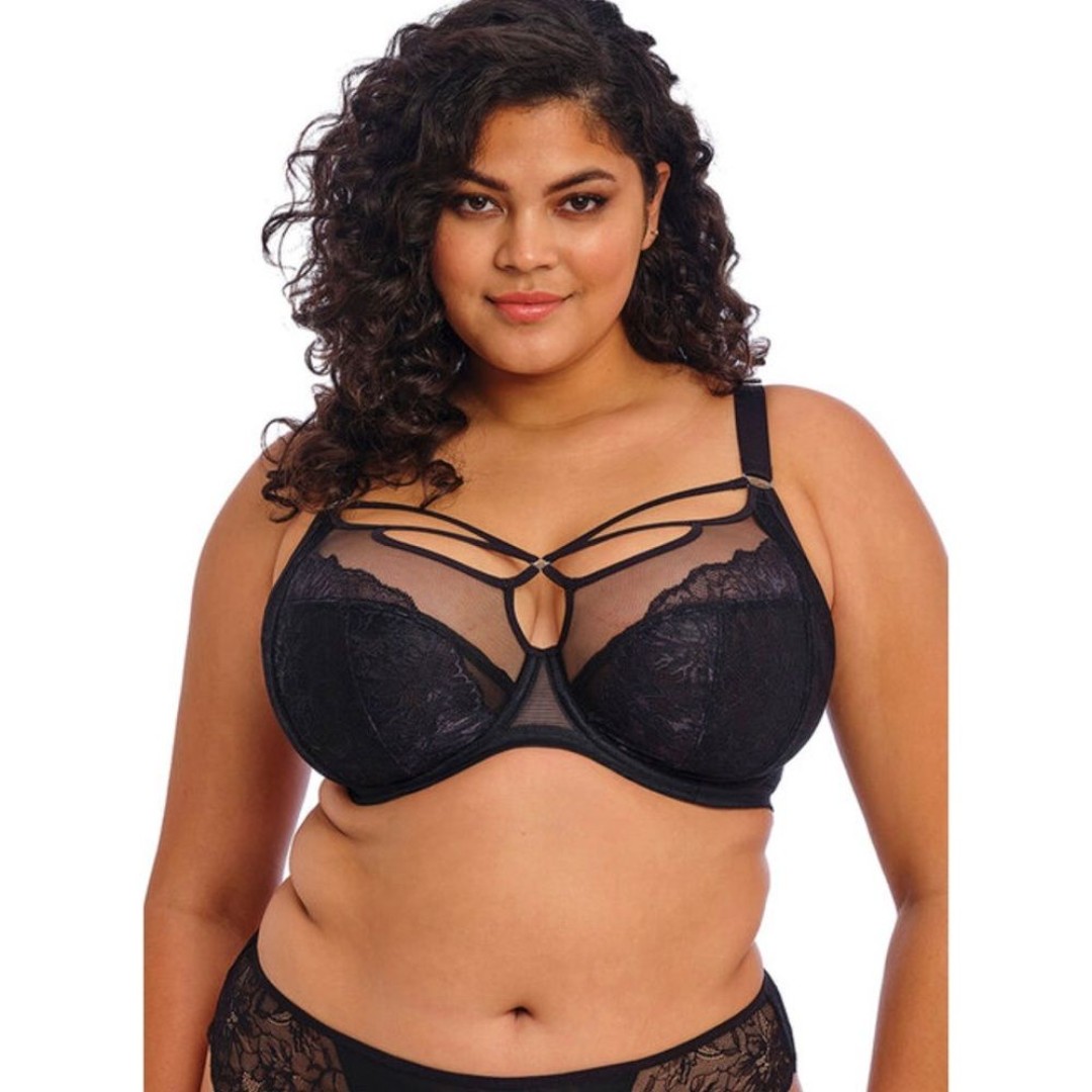 New Elomi The Brianna Plunge Bra in Black Size 40H