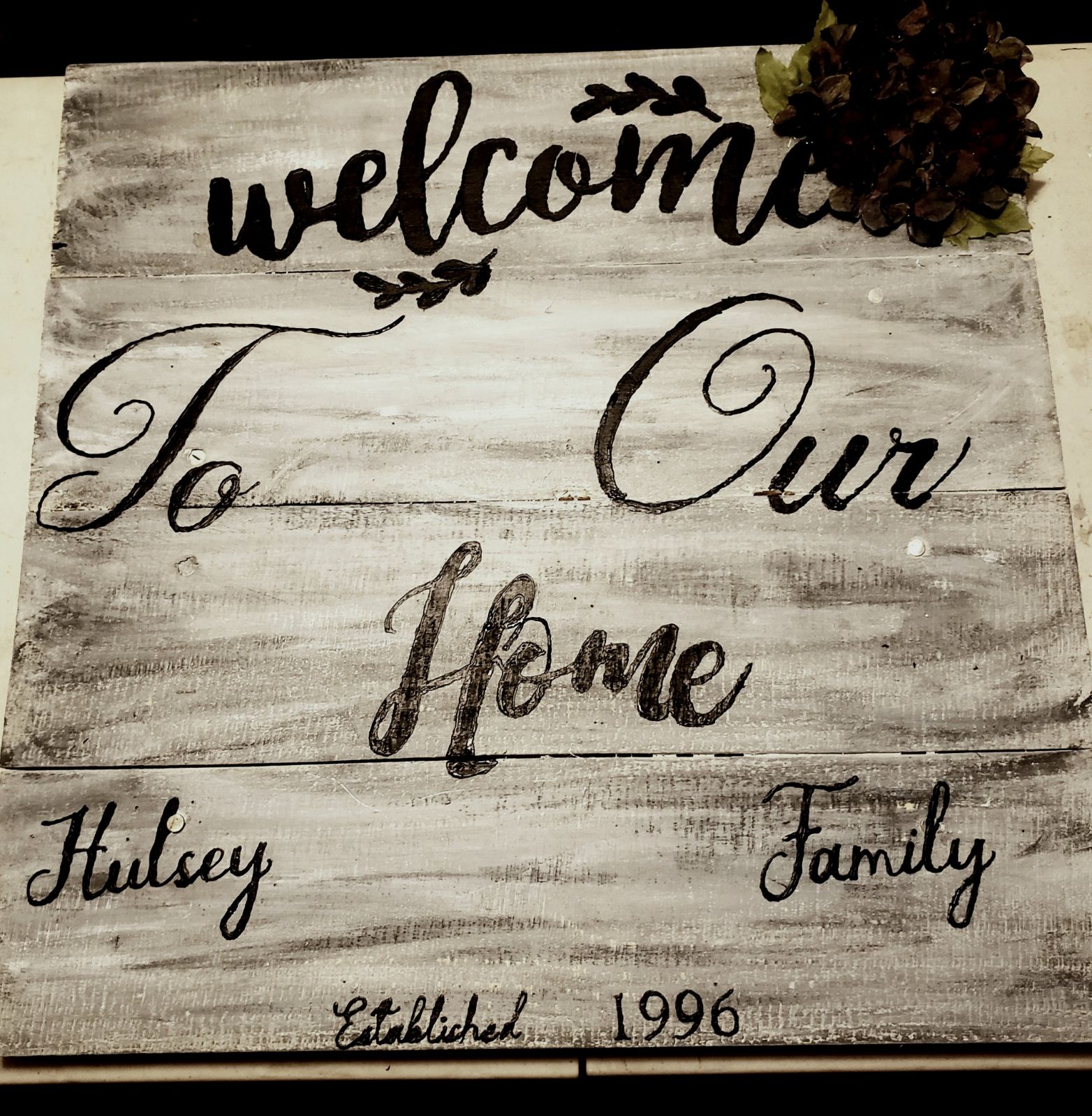 Welcome To Our Porch Wood Sign