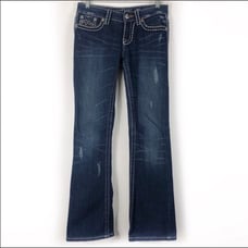 Miss Me Irene Distressed Boot Cut Jeans