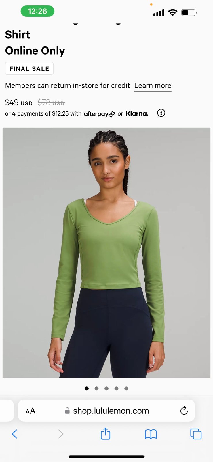 lululemon align t-shirt