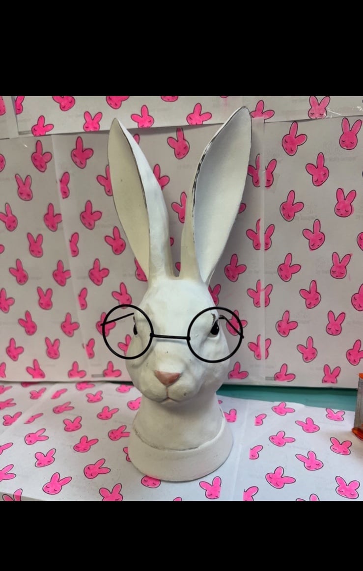 Easter Bunny with glasses