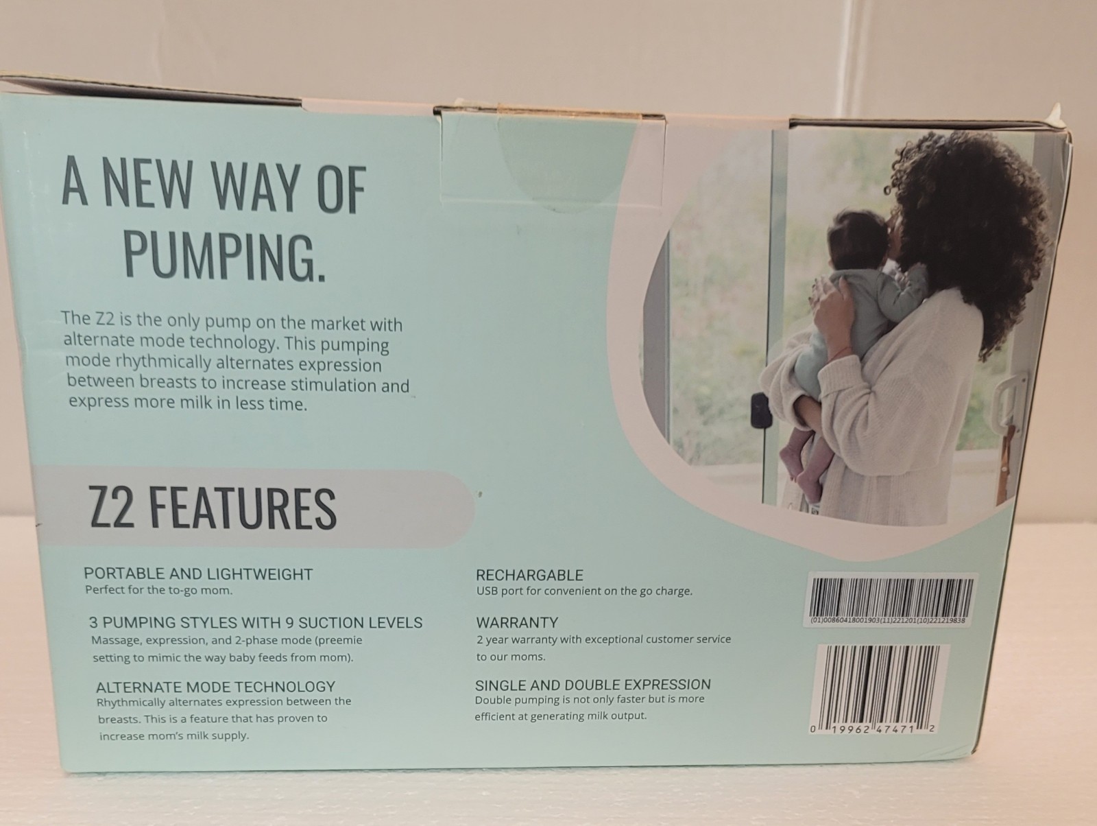 NEW Zomee Z2 Double Electric Breast Portable Pump Rechargable Sealed Box
