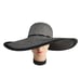 Echo Dramatic Shimmer Paper Sun Hat Wide Brim Black Accents Beach Summer Travel