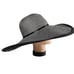 Echo Dramatic Shimmer Paper Sun Hat Wide Brim Black Accents Beach Summer Travel