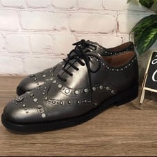 Coach Tegan Oxford leather Shoes Studs Women's size 5