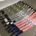Nike lanyard white red green 25 piezas