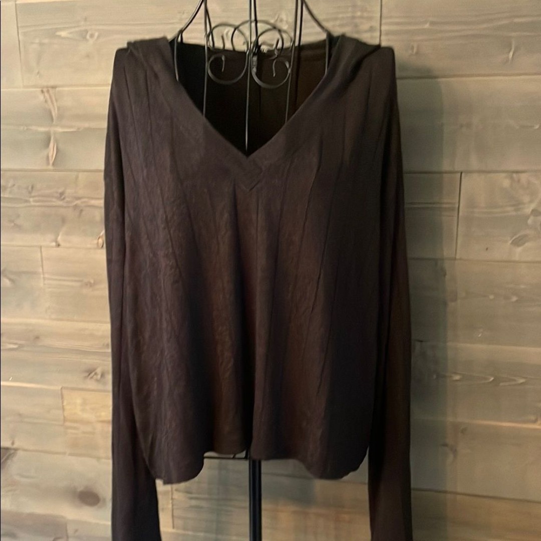 ATHLETA Harmony Pose Hoodie Mahogany Heather