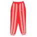 adidas Originals x Ji Won Choi mixed stripe track pant in red Size Small