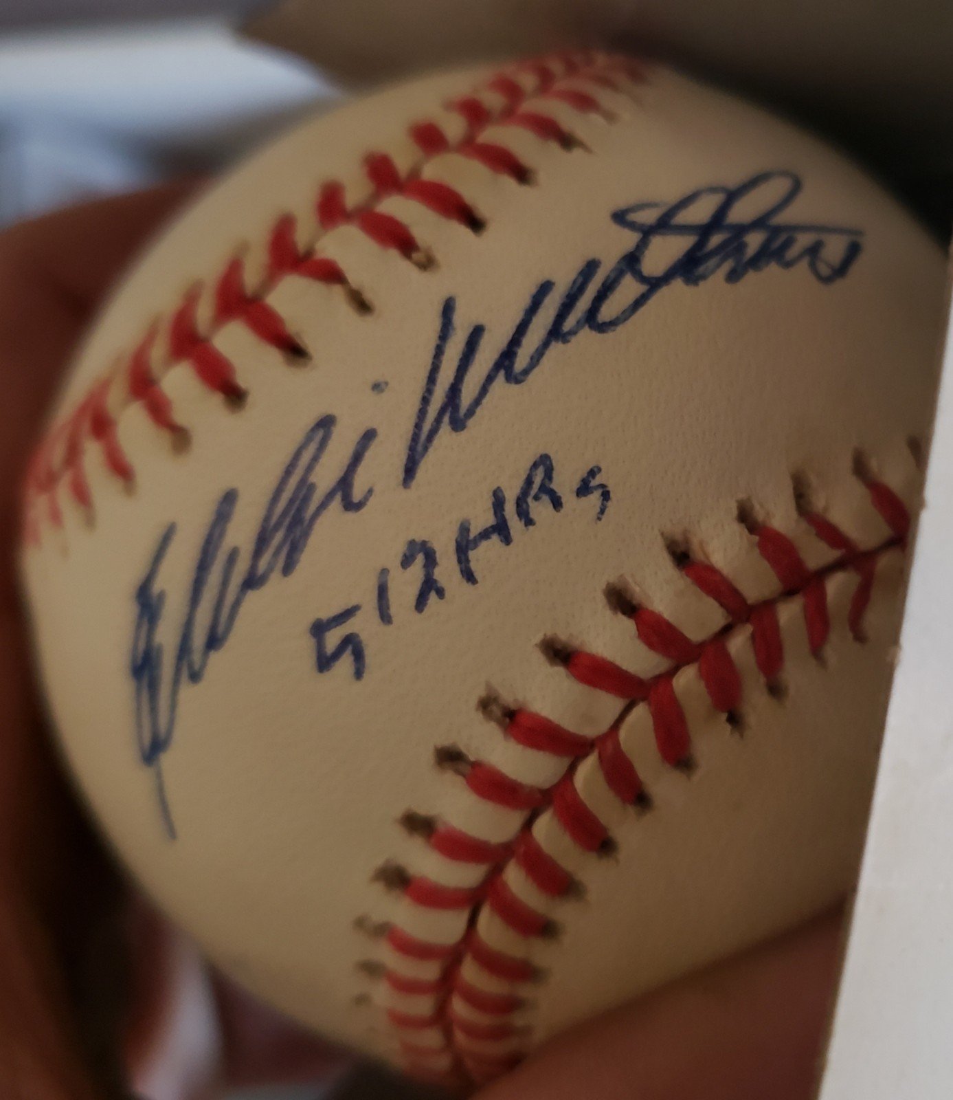Eddie Mathews Signed Official National League Baseball 512HRs Milwaukee Braves