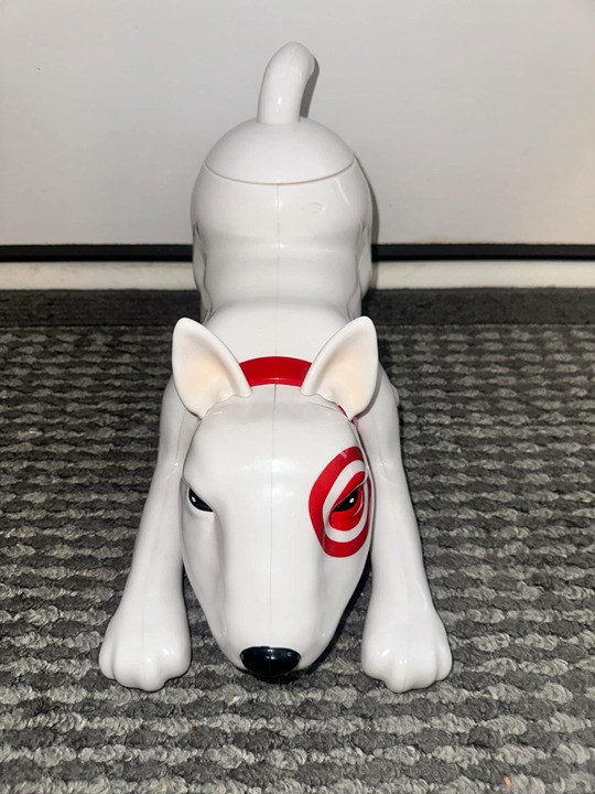 Bullseye the Target Dog Gumball Machine/Dispenser!!! Very HTF!!! Works!!