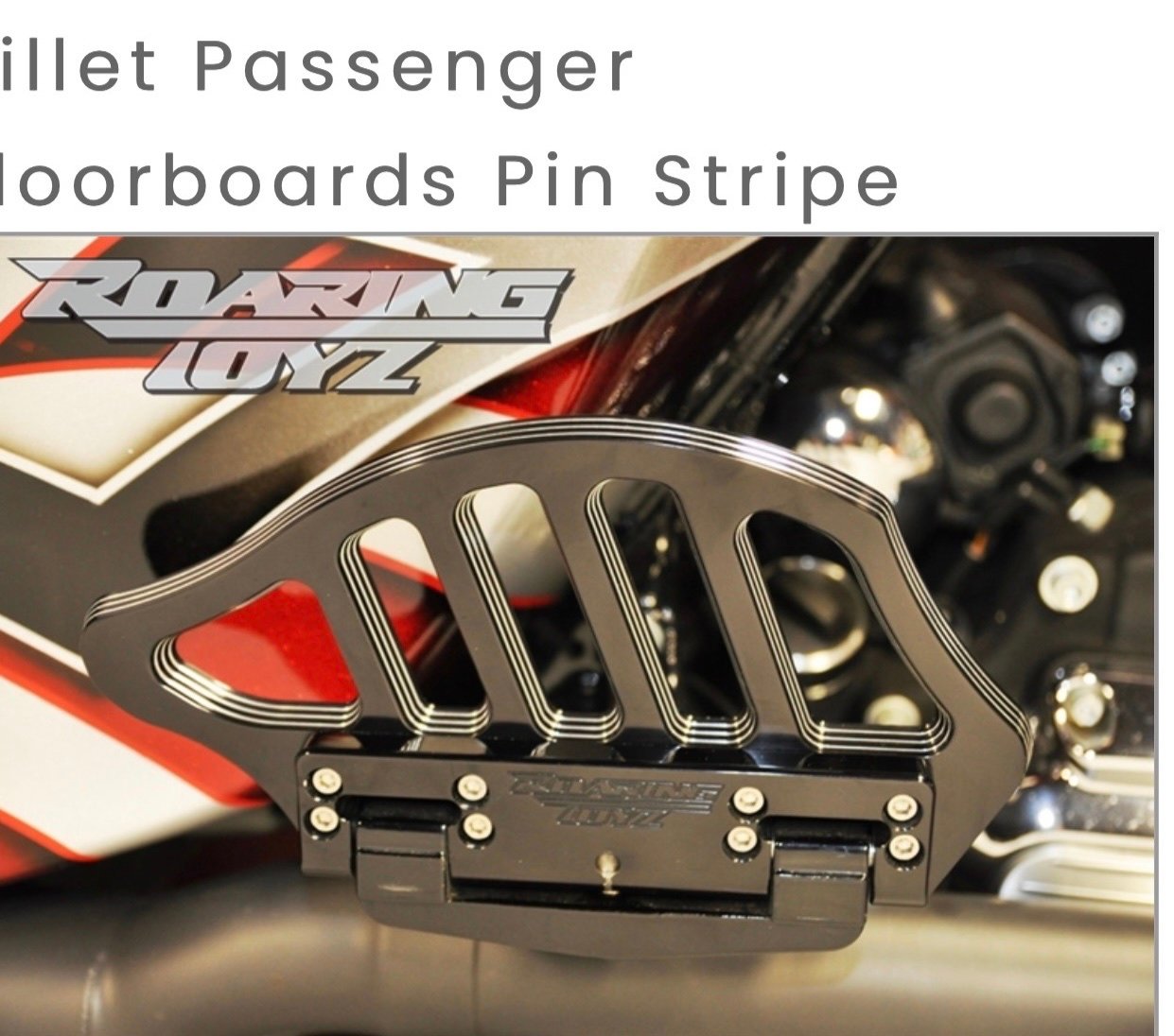 Floor boards for touring bikes by Roaring Toyz
