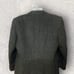 Towncraft 100% New Wool Long Charcoal Gray Double Breasted Overcoat Size 44 S