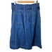Madewell Indigo Stretch Denim Paperbag Midi Skirt Women's Size 10 NWT