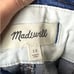 Madewell Indigo Stretch Denim Paperbag Midi Skirt Women's Size 10 NWT