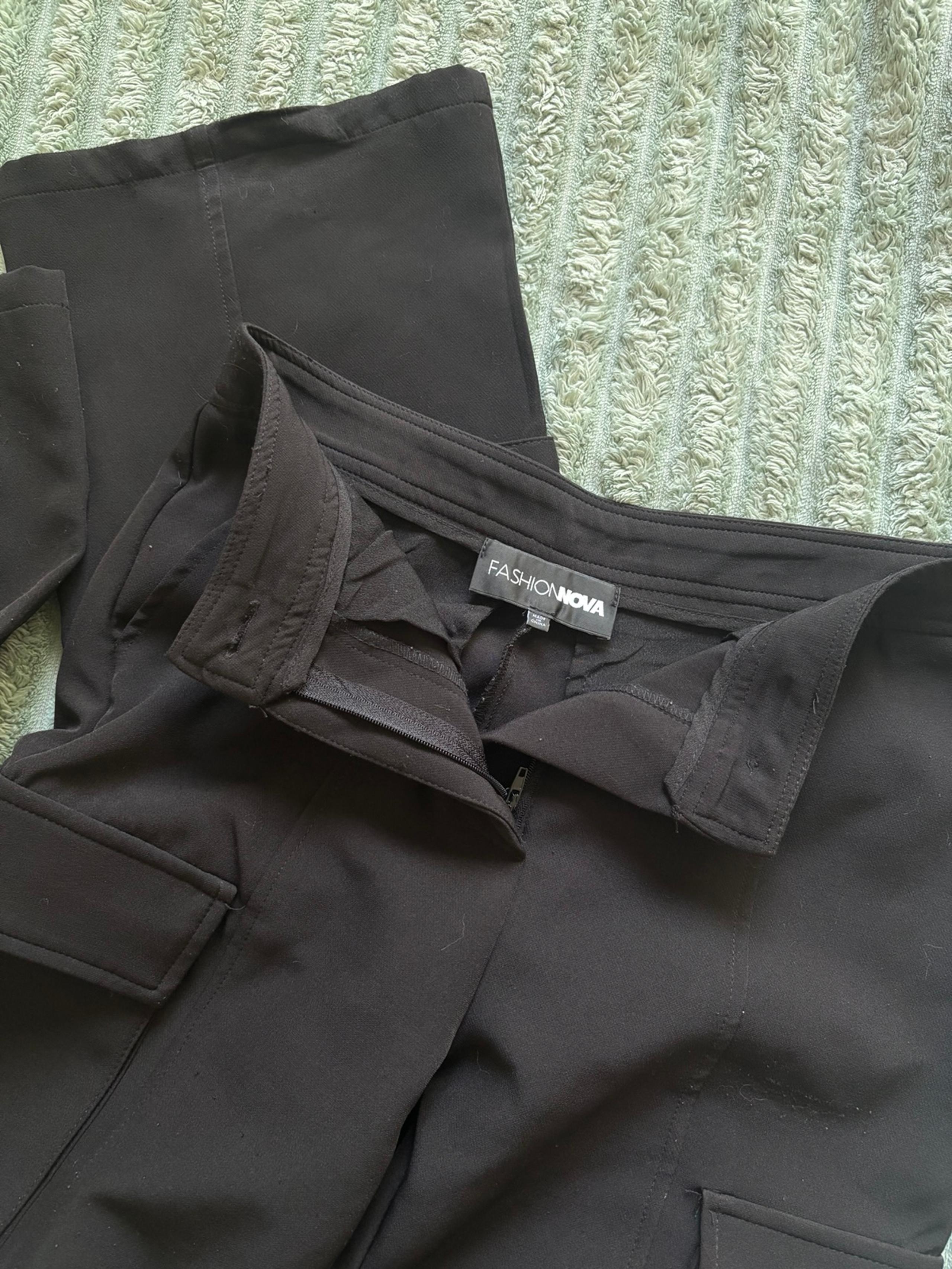 Black fashion nova trousers dress Pants