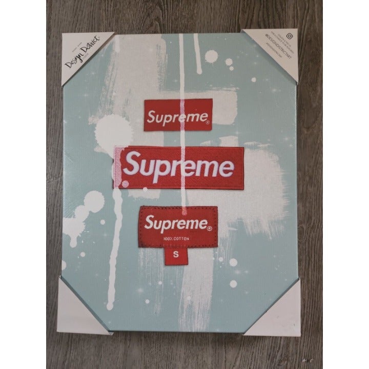 New Design District x Supreme Tag Wall Art 16x24 Canvas