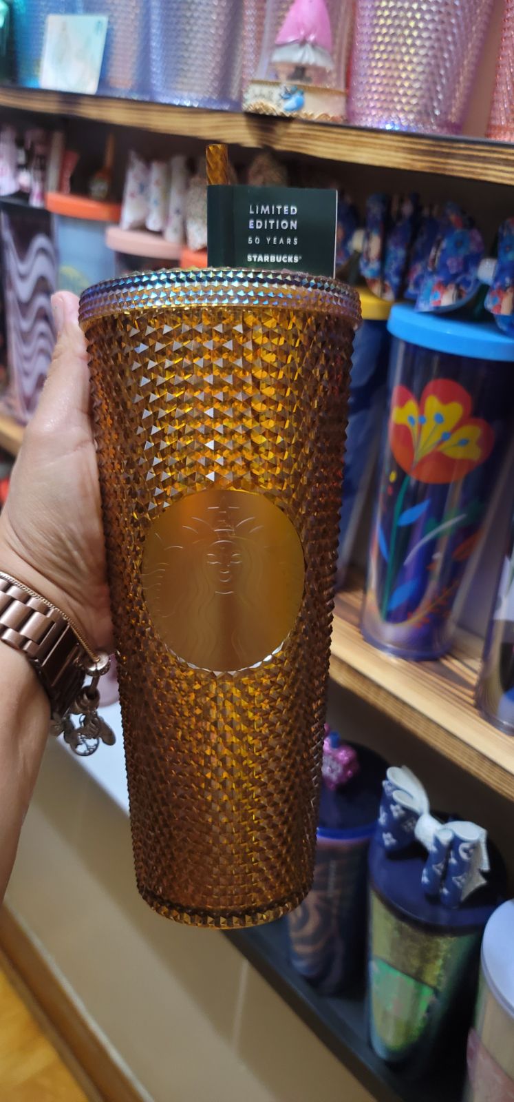 Starbucks tumbler studded