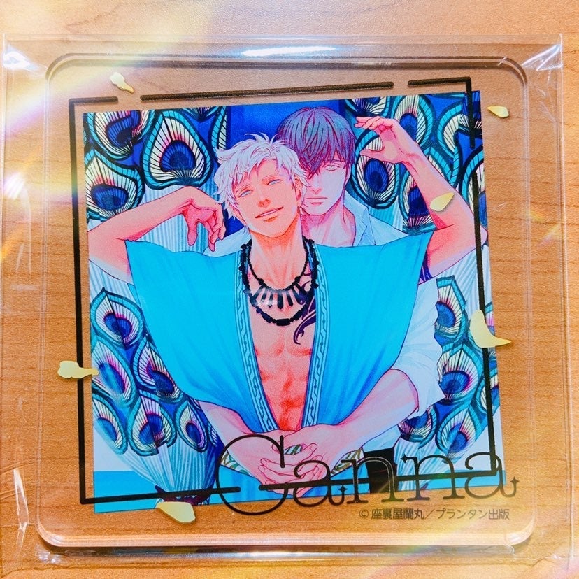 Bl/Yaoi Shangri-la No Tori Zariya Ranmaru Canna Event Square Acrylic Coaster